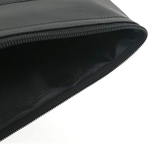 Money Bank Deposit Bag with Zipper | 11x6 inch | Durable Leatherette Money Cash Coin Check Wallet Pouch for Men & Women with Framed ID Window and Blank Card | by GIDABRAND (5) - Thumbnail 3