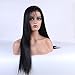 Andria Hair 22-26 inch Straight Long Beautiful Natural Black/Black Color Wig Hair with Baby Hair Bleache Knots Half Hand Tide wigs