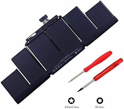 Powerhut New A1417 Laptop Battery for Apple MacBook Retina Pro 15" A1398(2012 Early-2013 Version) ME665LL/A ME664LL/A MC975LL/A MC976LL/A MD831LL/A/A 020-7469-A - Li-ion 10.95V 95Wh