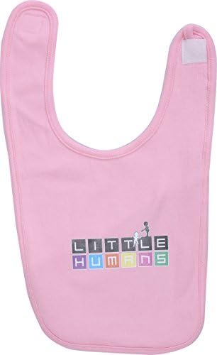 Little Humans Baby Bibs. Colorful, soft, and kids love to wear them! (Pink)