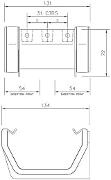 FloPlast 114mm Square Union Gutter Bracket White view 2