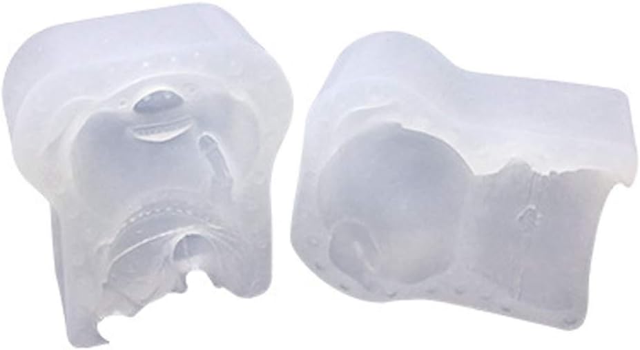 OCCOKO 3d Piglet Silicone Mousse Diy Cake Ice Cream Mould Candy Chocolate Fondant Candle Baking Mold Decorating(White-Toothpig, 1 pc)