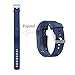 KingAcc Compatible Replacement Bands for Fitbit Charge HR, Soft Silicone Band with Metal Buckle Fitness Wristband Sport Strap Women Men (1-Pack, Dark Blue, Small)