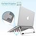 Lamicall Laptop Stand, Adjustable Notebook Stand : Ventilated Laptop Riser Holder Compatible with Laptops Such as MacBook Air Pro, Dell XPS, Microsoft, HP, Lenovo More Laptops up to 17 inch- Graythumb 2