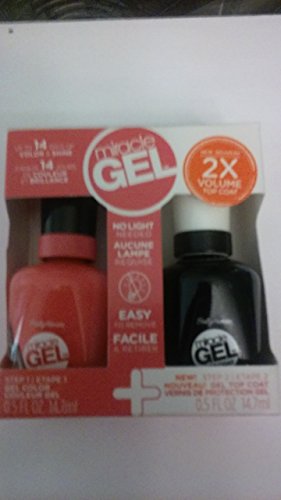 Sally Hansen Miracle Gel Polish 240 GET It Bright & Gel Top