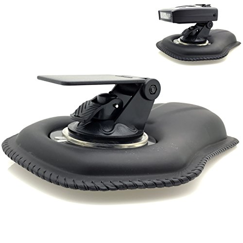 AccessoryBasics Car Dashboard Friction Beanbag & Suction Cup Mount for All Radar Detector Escort Passport 8500x50 9500 Max Red S3 Beltronics RX-65 Vector Rocky Mountain Whistler Cobra ESD XRS SPX