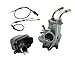 HIFROM Carburetor With Air Filter Cleaner Box Assembly Throttle Gas Cable And Choke Cable Replacement for Yamaha PW50 PW 50 Yzinger 1981-2009 Motorcycle Carb