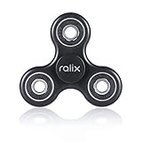 Anxiety Stress Relief Fidget Spinner: Calming Toy for Focus, Relaxation, Distraction & Improved Mood - Aids Depression, Worry & Fear - Perfect Gift for Autism, Anger, ADD, ADHD & PTSD (Black)