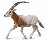 CollectA Wildlife Scimitar-Horned Oryx Toy Figure - Authentic Hand Painted Model