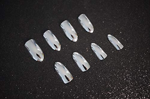 EDA LUXURY BEAUTY SILVER METALLIC GLAMOROUS DESIGN Full Cover Press On Gel Glitter Chrome Hologram Artificial Nail Tips Acrylic False Nails Extra Long Oval Round Almond Stiletto Fashion Fake Nails 2 EDA LUXURY BEAUTY SILVER METALLIC GLAMOROUS DESIGN Full Cover Press On Gel Glitter Chrome Hologram Artificial Nail Tips Acrylic False Nails Extra Long Oval Round Almond Stiletto Fashion Fake Nails