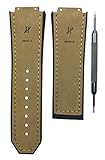 Brown Watch Band 19x28mm for Big Bang Matte Calf Leather | Free Spring Bar Tool