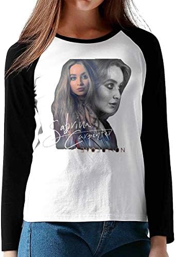 Melyar Sabrina Carpenter Women's Long Sleeve Raglan T-Shirts Black