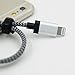 Cambond Short iPhone 8 8 Plus 7 7 Plus 6 6s 5 5s 5c Charger Lightning Cable Charger Cord 1ft - Silver