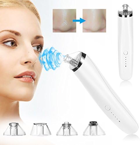 MEINAIER Blackhead Remover Facial Pore Vacuum Cleanser Pimple Extractor Removal Tool Comedone Blackhead Electric Rechargeable Suction Microdermabrasion Exfoliating Machine