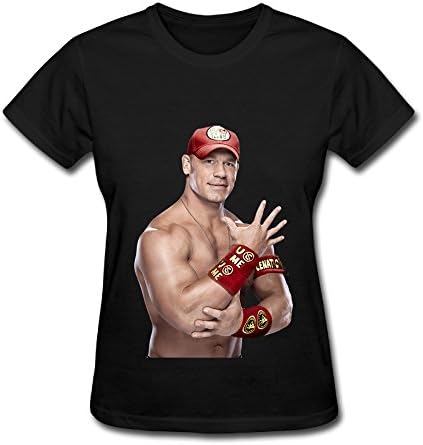 John Cena 2016 Superstar Fan Logo Women T Shirt Black