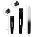 Black Nail Clippers Set - Stainless Steel Fingernail Clippers, Toenail Clippers, Nail Clippers for Men, Nail Clippers for Women, Sharp Nail Cutter with Nail File Leather Case(Set of 3)