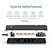 Power Strip, Surge Protector with 4 AC Outlets and 4 USB Charging Ports, 6 Feet Long Extension Cord for Smartphone Tablets Home,Office, Hotel- Black