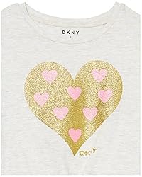 DKNY girls Casual 2PC Skirt Set, Oatmeal Heather, 7