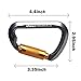 Lock Climbing Carabiner Clip, AYAMAYA Twist Auto Lock Heavy Duty Aluminium D-Ring Hook (Up to 30KN) for Climbing Rappelling Rocking Camping Hiking Hammock