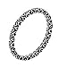 Antique Look Decorated Swirl Pattern Sterling Silver Stackable Band Ring