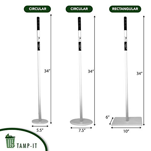 TAMP-IT Manual Trash Compactor Frees Up Space in Bins, Receptacles, Dumpsters Reduce Trips to Dispose Trash Cost Effective (34" - 51/2" D)