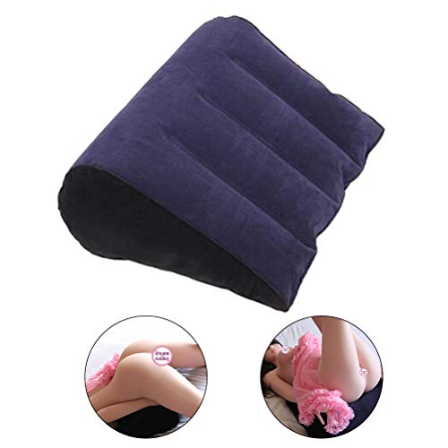NOENNULL Inflatable Wedge Pillow, PVC Triangle Pillow Wedge Cushion Couple Sex Pillow,Lightweight and Portable