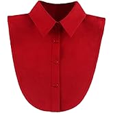 Huliyhus Women's Fake Collar Detachable Dickey Collar Half Shirt Blouse Lapel Shirt Collar Peter Pan Faux False Collar
