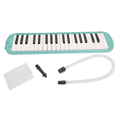 Soogo Melodica with Mouthpiece & Hose & Bag for Children 32-37 Keys (37-Key Green) - Thumbnail 4