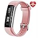 Lintelek Fitness Tracker, Slim Activity Tracker with Heart Rate Monitor, IP67 Waterproof Smart Band with Step Counter, Calorie Counter, Bluetooth Pedometer for Android & iOS Smartphone for Kids Women