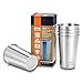 Fox Outfitters 16oz Stainless Steel Pint Cups (Pack of 5)