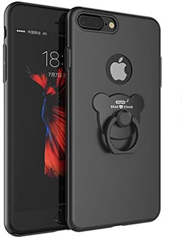 Zhimong Ipone7 Cases, Creative Bear Ring Protection Cases Black Red Pink Bule Silver Gold Purple Rugged Protection Anti-Slip Grip