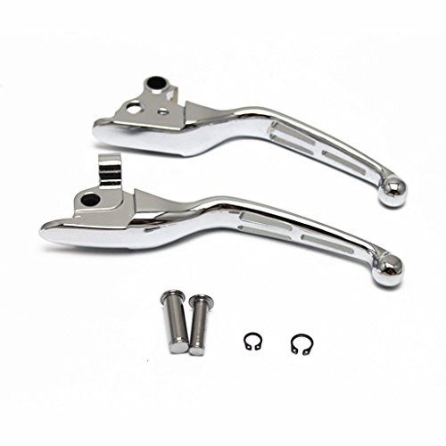 MagiDeal 1 Pair Replacement Brake Clutch Levers For Harley Electra Glide Road King 2008-2013 - Silver