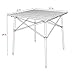 PORTAL Lightweight Aluminum Folding Square Table Roll Up Top 4 People Compact Table with Carry Bag For Camping, Picnic, Backyards, BBQthumb 2