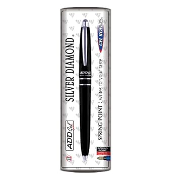 ADD GEL Silver Diamond Gel Roller Pen 