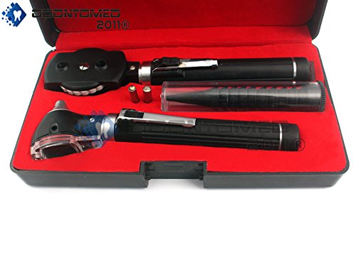 OdontoMed2011Â® LED POCKET OTOSCOPE SET !DOUBLE HANDLE ! 2 FREE REPLACEMENT BULBS ! BRIGHT WHITE LIGHT LED ( HIGH + QUALITY ) ODM