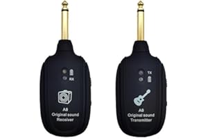 Wireless Transmitter and ReceiverSystem for Electric Guitar, AudioTransmission for Wind InstrumentsAnd Pickups for Electric B