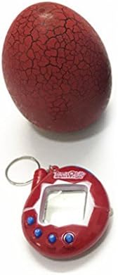 Cartoon Electronic Pet Hand-hold Digital Virtual Game Machine Kids Toys Egg Gift (Red)