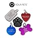 Love Your Pets Classic Pet ID Tags - Personalized Dog ID Tags, Cat Tags - 2 Sided Deep Engraved, Stainless, Brass & Aluminum