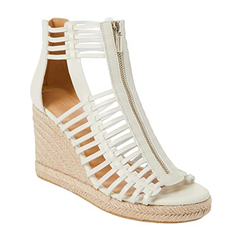 JustFab Elisa White Wedges for Women - The Perfect Womens Shoes Dressy  Casual Style, Open Toe Espadrille Wedges, Women's Summer Shoes and Wedge  Heels for Women - Womens Wedges, 10 in Bahrain |