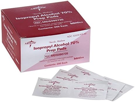 Thermometer Sanitizing Wipes Alcohol - Box of 200