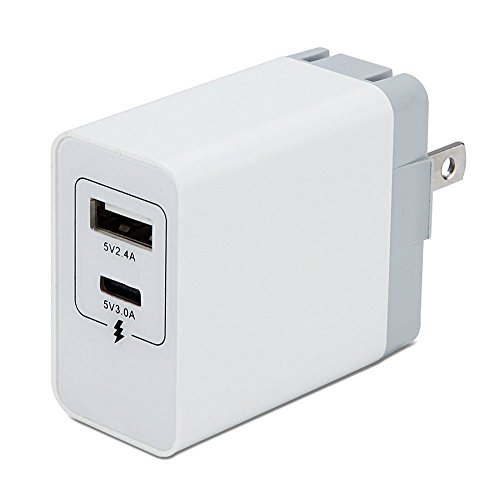 Usb type c charger, gmyle 20w usb dual ports usb c &…