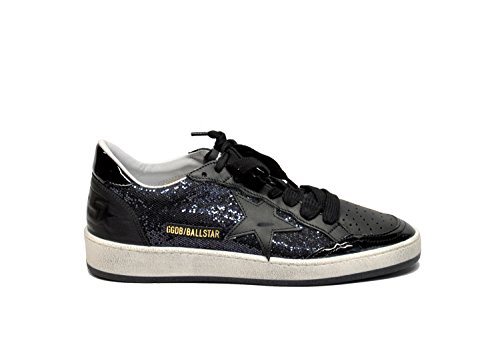 Golden Goose Women's G30ws592d7 Blue/Black Leather Sneakers