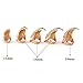 Danibos Punk Style Crystal Rhinestone Paved Paw Bend Fingertip Finger Claw Ring Set Fake False Nails Set (Golden,10PCS)