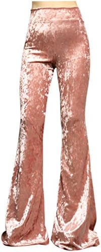 ShopMyTrend SMT Women's High Waist Wide Leg Long Palazzo Bell Bottom Yoga Pants