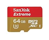 SanDisk Extreme 64GB UHS-I/U3 Micro SDXC Memory Card Up To 60MB/s Read With Adapter- SDSDQXN-064G-G46A [Newest Version]