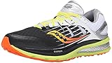Saucony Men's Triumph ISO 2 Running Shoe, Black/White/Citron, 10 M US