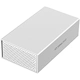 Yottamaster Aluminum Alloy 2 Bay Type-C Raid Hard Drive Enclosure USB3.1 Gen2 10Gbps SATA3.0 for 3.5 inch HDD Support 2 x 10TB &amp; UASP -Silver