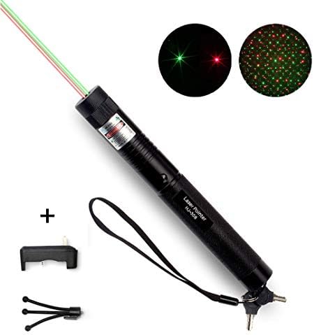 Ultra Pointer Pen High Power for Presentations, Pointer Teaching Presenter - Office Electronics Presentation Products Long Range with Single Pointer 1000mW, Two Colors, Green & Red Light