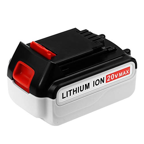 20V 4.0Ah LBXR20 Lithium Replace for Black and Decker 20 Volt Battery LB20 LBX20 LBXR2020-OPE LBXR20B-2 LB2X4020 LB2X4020-OPE Pack of 1
