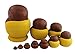 Cute Lovely Animal Theme Big Belly Shape Handmade Wooden Russian Nesting Dolls Matryoshka Dolls Set 10 Pieces For Kids Toy Birthday Christmas Gift Homr Kids Room Decoration (Lion)